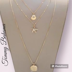 NWT Tommy Bahama long shellman triple layer necklace. Make an offer